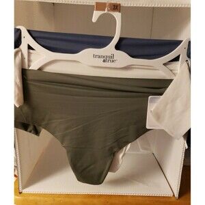 NWT Tranquil & True 3 Pack Thong Panty Underwear Plus sz 3X Matte Microfiber